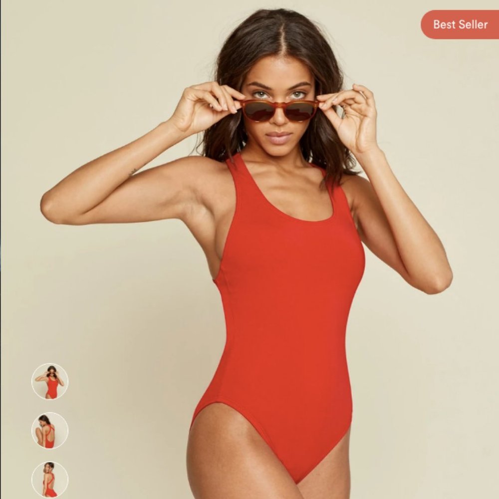 Andie Tulum Red One Piece